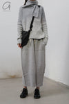 Daniel Andresen Knit Skirt Collection Handmade in Belgium DA-CARDINAL-HUI 1 Virgin wool Grey PDA7